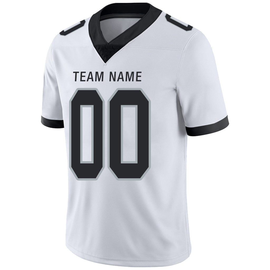 Custom L.Raiders Football Jerseys Team Player or Personalized Design Your Own Name for Men's Women's Youth Jerseys Black