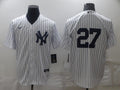 Men's New York Yankees Giancarlo Stanton #27 White Replica Player Name jersey
