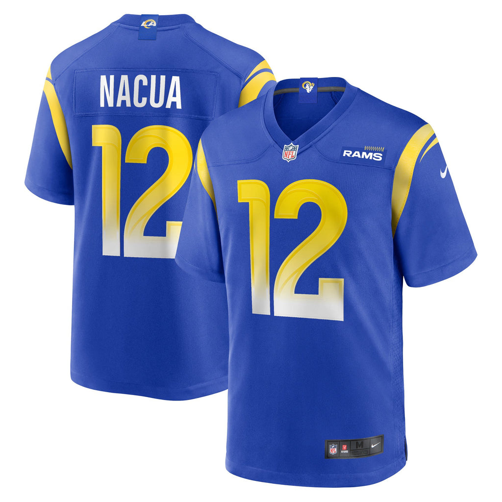 Los Angeles Rams Puka Nacua Royal Game Player Jersey