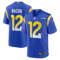 Los Angeles Rams Puka Nacua Royal Game Player Jersey