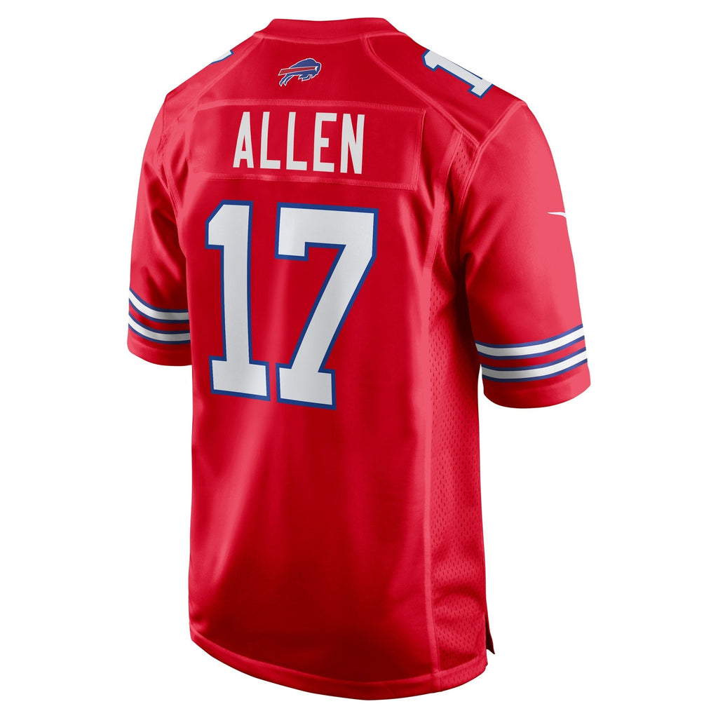 Buffalo Bills Josh Allen Red Alternate Game Jersey