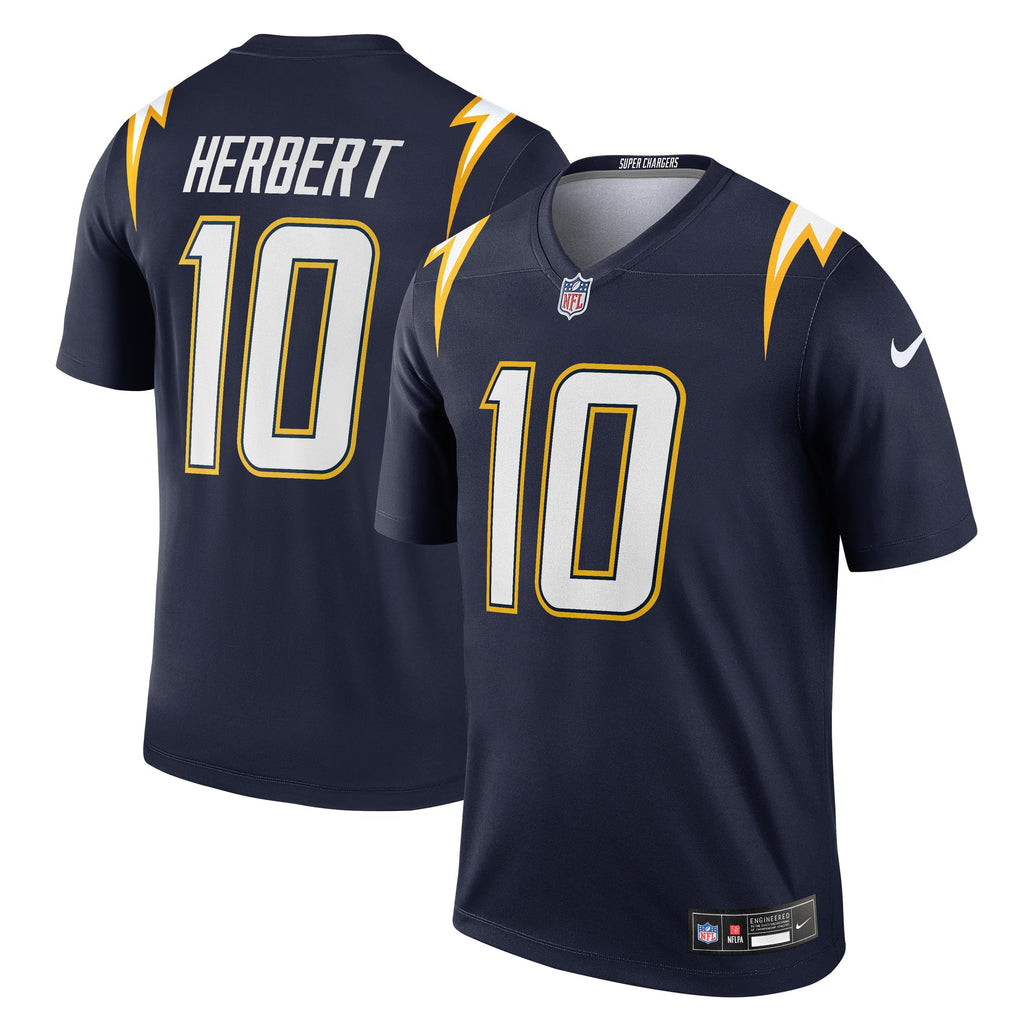 Los Angeles Chargers Justin Herbert Navy Alternate Super Chargers Legend Player Performance Top