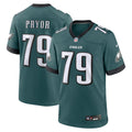 Philadelphia Eagles Matt Pryor Midnight Green Team Game Jersey