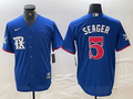 Men's Texas Rangers Corey Seager #5 Royal City Connect Limited Player Jersey1