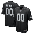 Las Vegas Raiders Black Custom Game Jersey