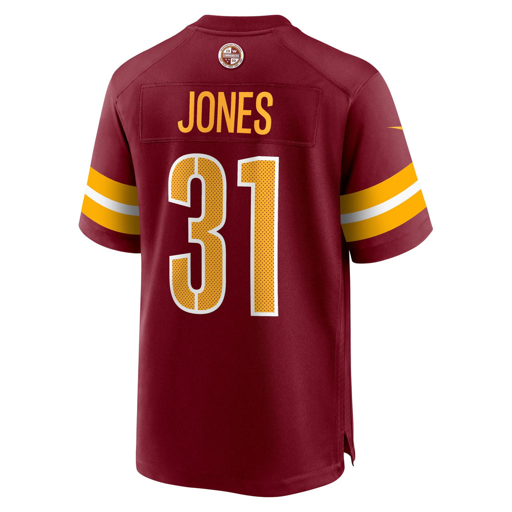 Washington Commanders Jonathan Jones Burgundy Team Game Jersey