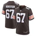 Cleveland Browns LaDarius Henderson Brown Team Game Jersey