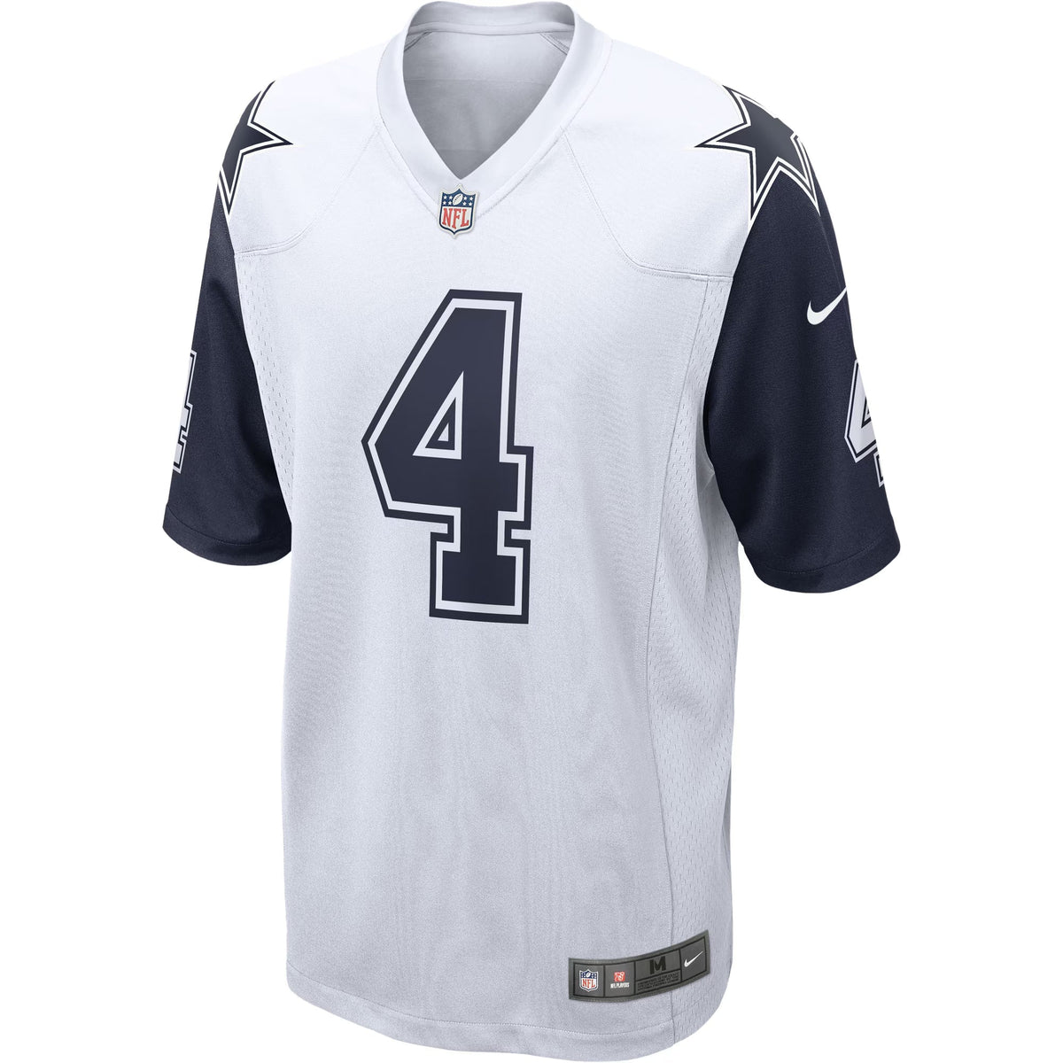 Dallas Cowboys Dak Prescott White Alternate Game Team Jersey