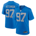 Detroit Lions Aidan Hutchinson Blue Alternate Game Jersey
