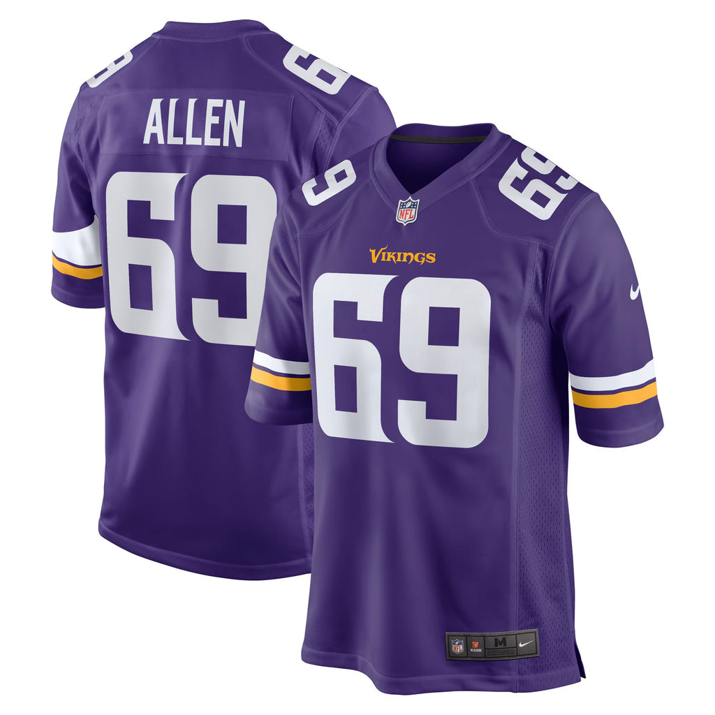 Minnesota Vikings Jared Allen Purple Retired Player Game Jersey