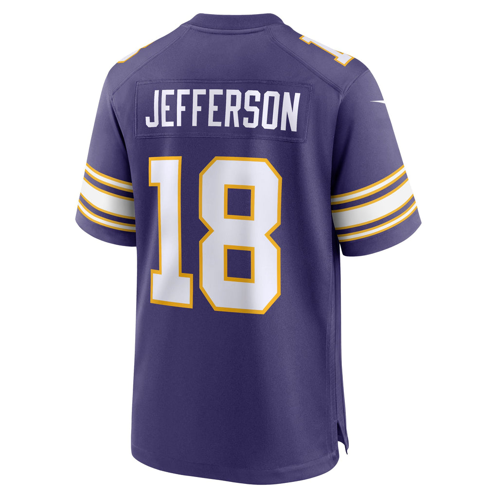 Minnesota Vikings Justin Jefferson Purple Classic Player Game Jersey