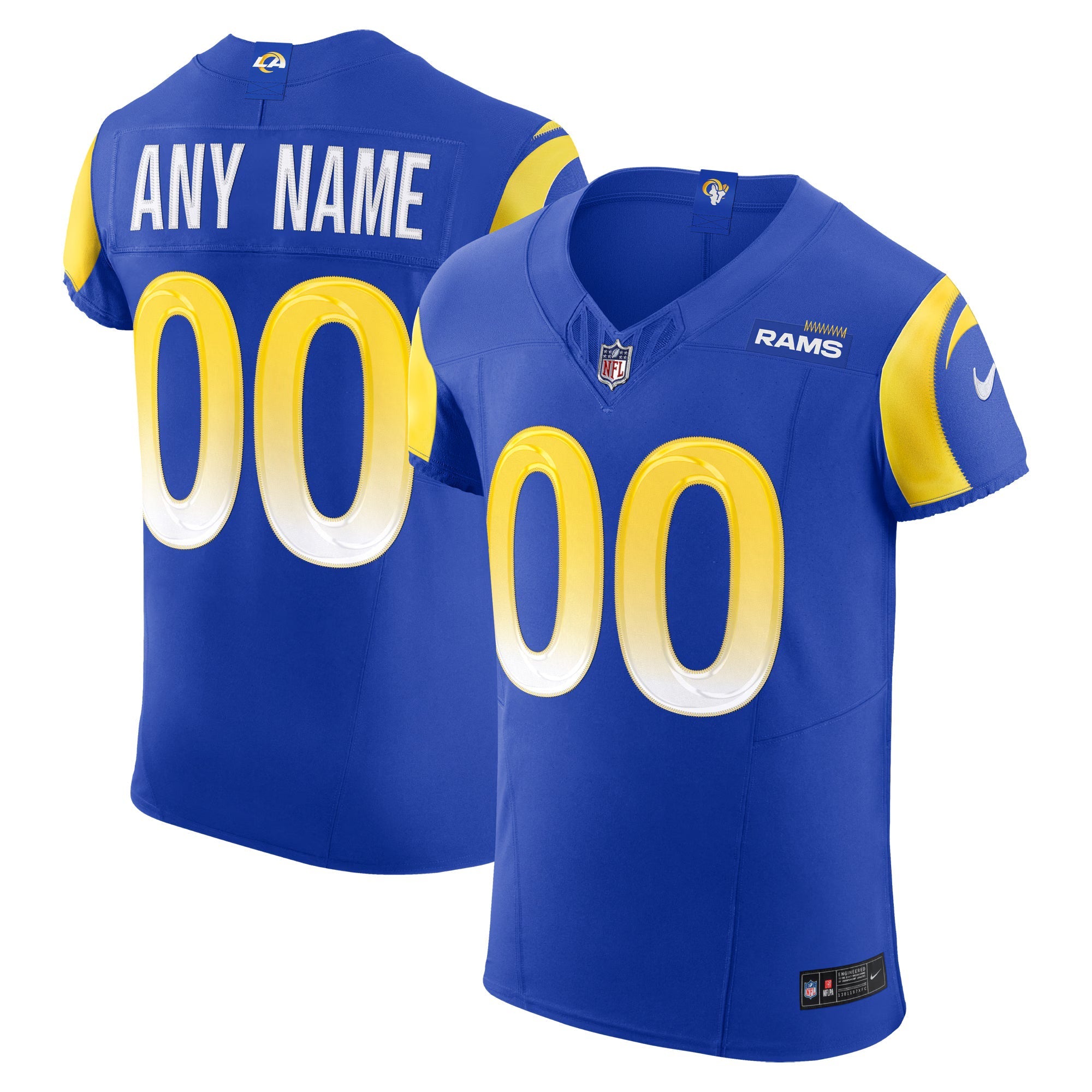 Los Angeles Rams Royal Vapor F.U.S.E. Elite Custom Jersey
