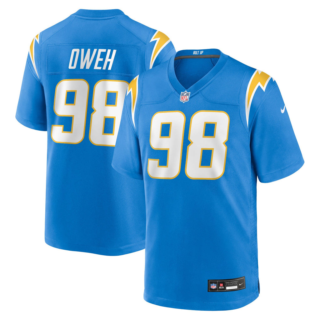 Los Angeles Chargers Odafe Oweh Powder Blue Team Game Jersey