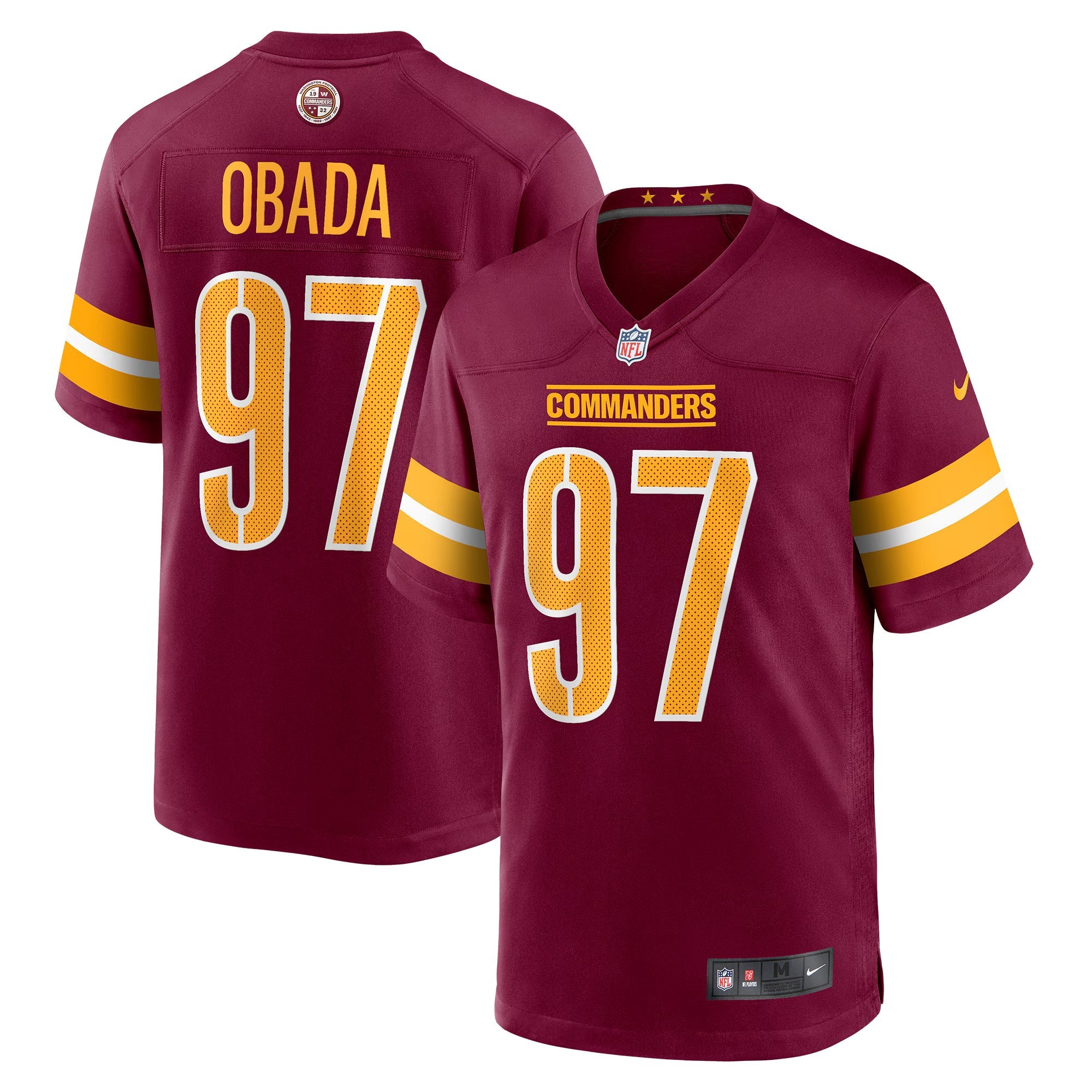 Washington Commanders Efe Obada Burgundy Game Jersey