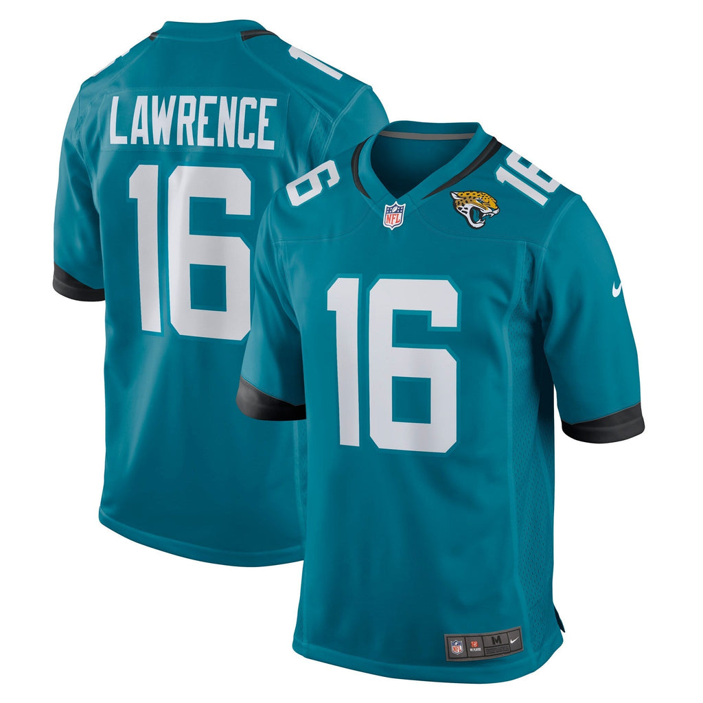 Jacksonville Jaguars Trevor Lawrence Teal Game Jersey