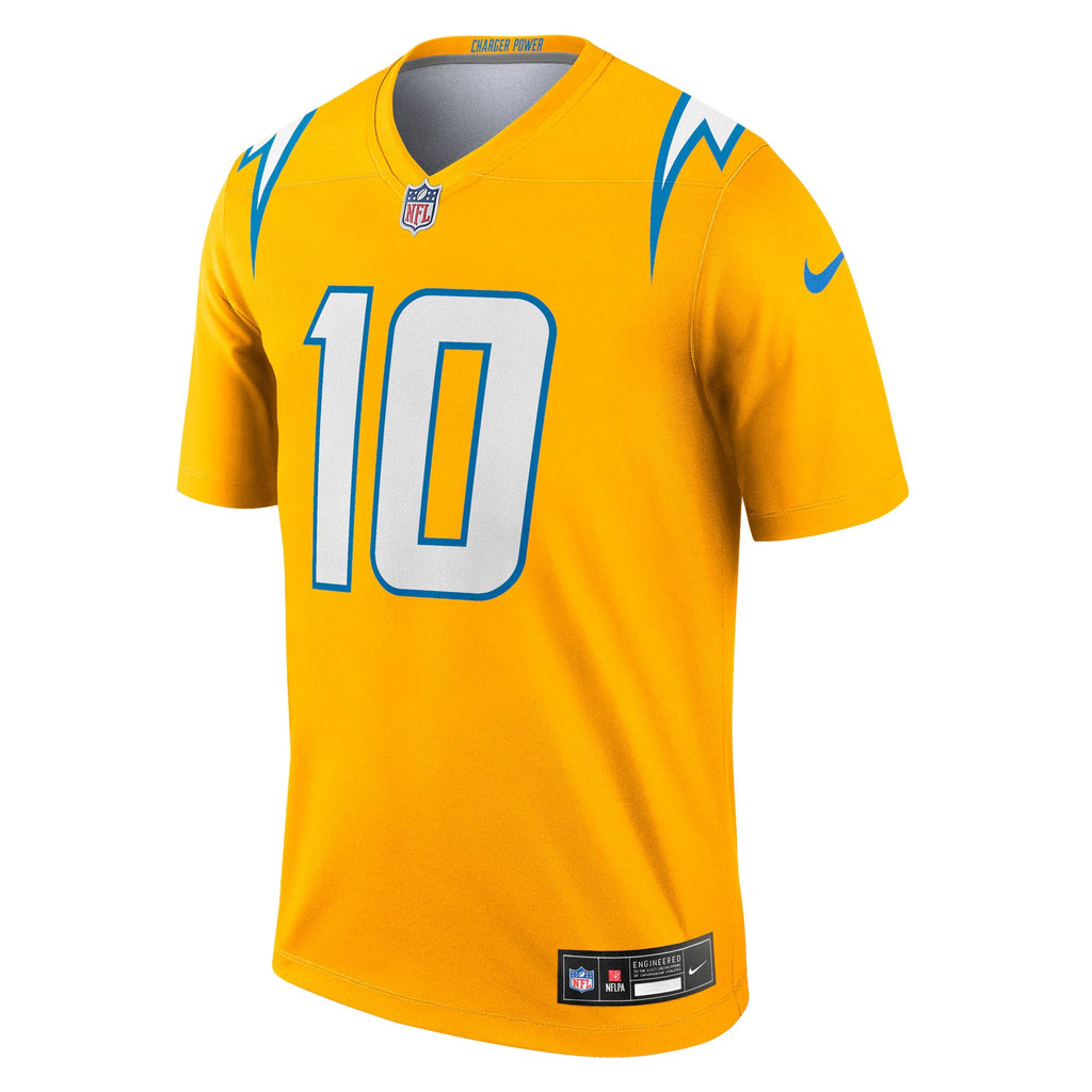 Los Angeles Chargers Justin Herbert Gold Alternate Charger Power Legend Player Performance Top