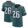 Philadelphia Eagles Saquon Barkley Midnight Green Game Player Jersey