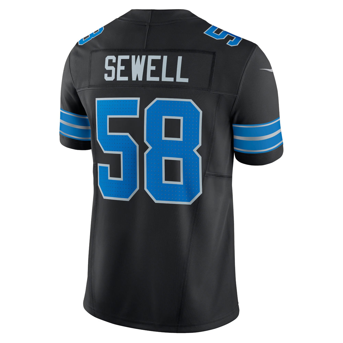 Detroit Lions Penei Sewell Black Vapor F.U.S.E. Alternate Limited Jersey