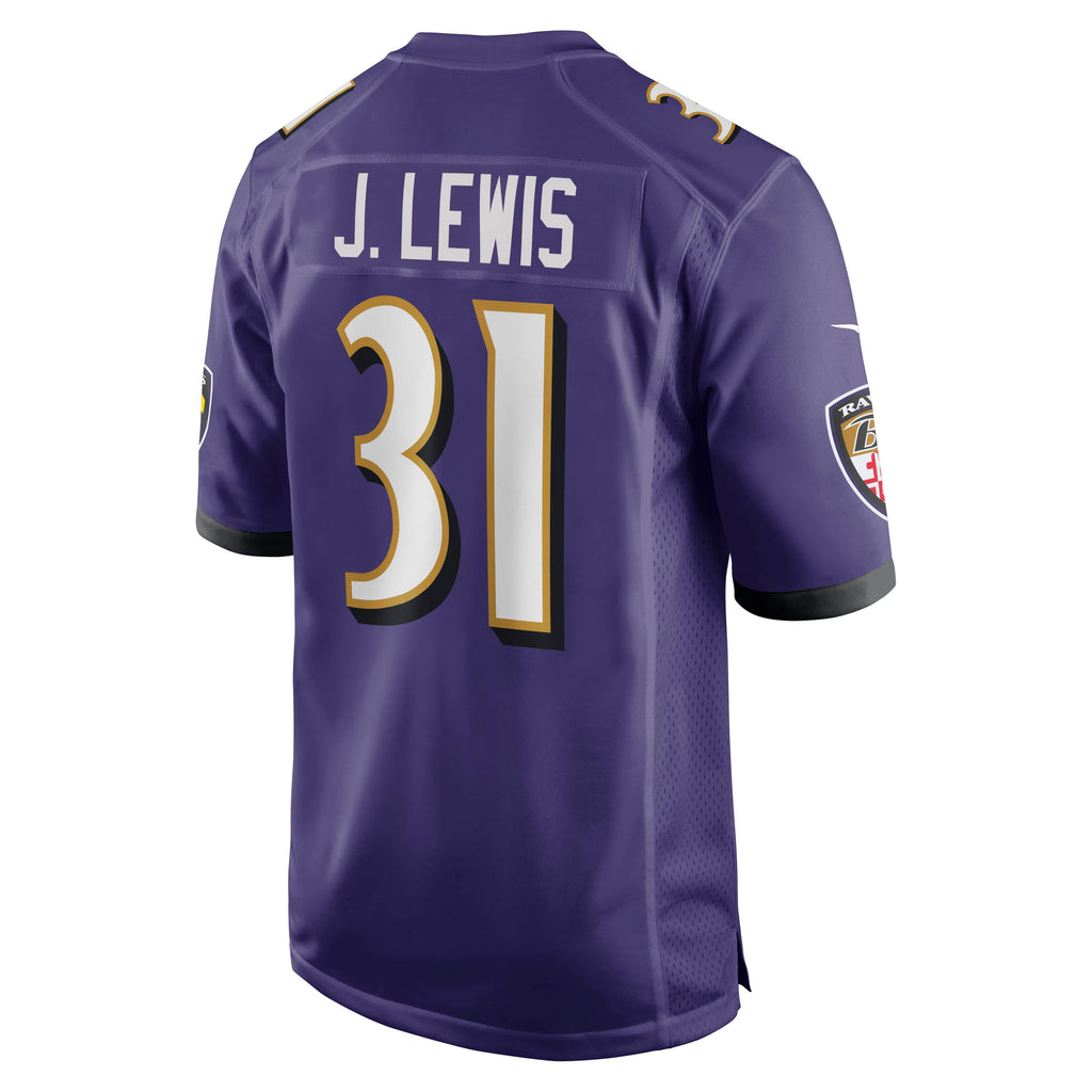 Baltimore Ravens Jamal Lewis Purple Game Retired Player Jersey