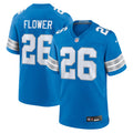Detroit Lions Tre Flowers Blue Team Game Jersey