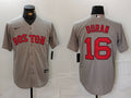 Men's Boston Red Sox Jarren Duran #16 Gray Away Limited Player jersey