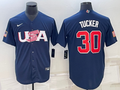 Men's 2023 World Baseball Classic #30 Kyle Tucker USA Navy jersey