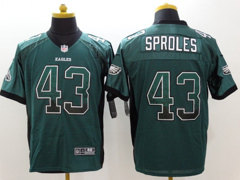 Men's Philadelphia Eagles Darren Sproles #43 Midnight Green Game jersey