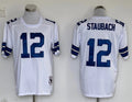 Men's Dallas Cowboys Roger Staubach White Legacy Replica Jersey1