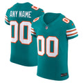 Miami Dolphins Aqua Alternate Vapor F.U.S.E. Elite Custom Jersey