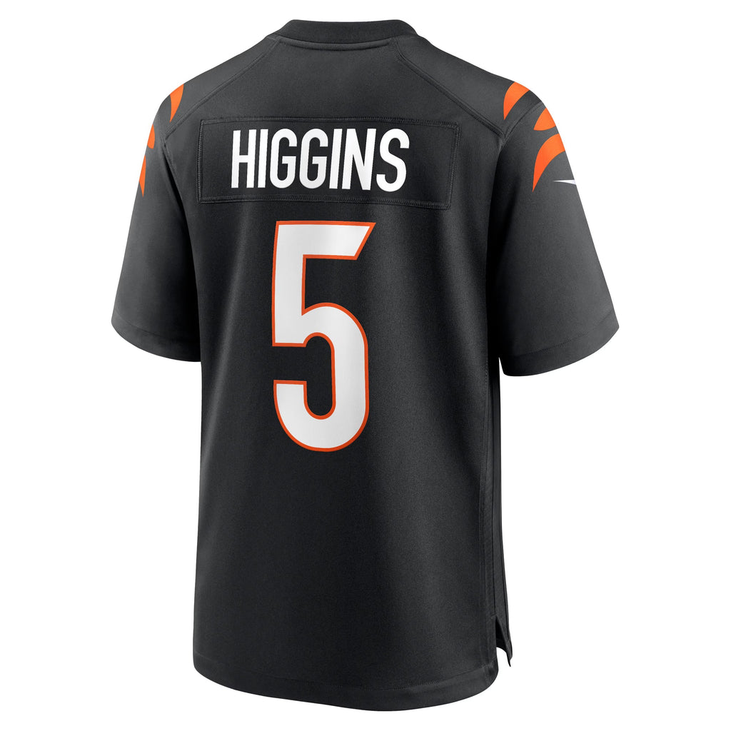 Cincinnati Bengals Tee Higgins Black Game Player Jersey