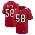 Tampa Bay Buccaneers Markees Watts Red Game Jersey