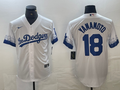 Men's Los Angeles Dodgers Yoshinobu Yamamoto #18 White Replica Player jersey