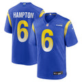 Los Angeles Rams Nick Hampton Royal Team Game Jersey