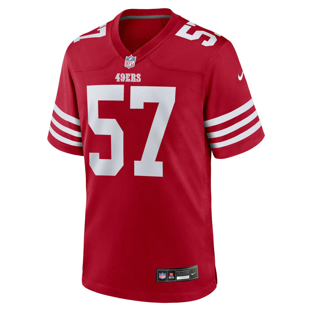 San Francisco 49ers Luke Gifford Scarlet Team Game Jersey