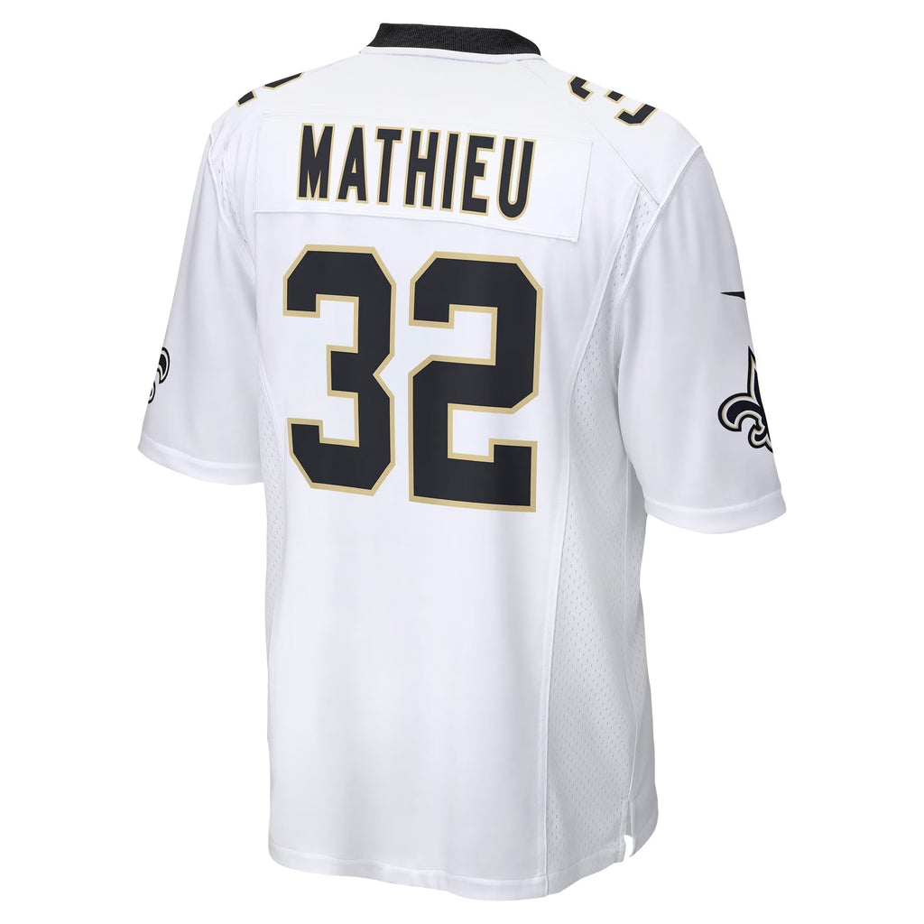 New Orleans Saints Tyrann Mathieu White Game Jersey