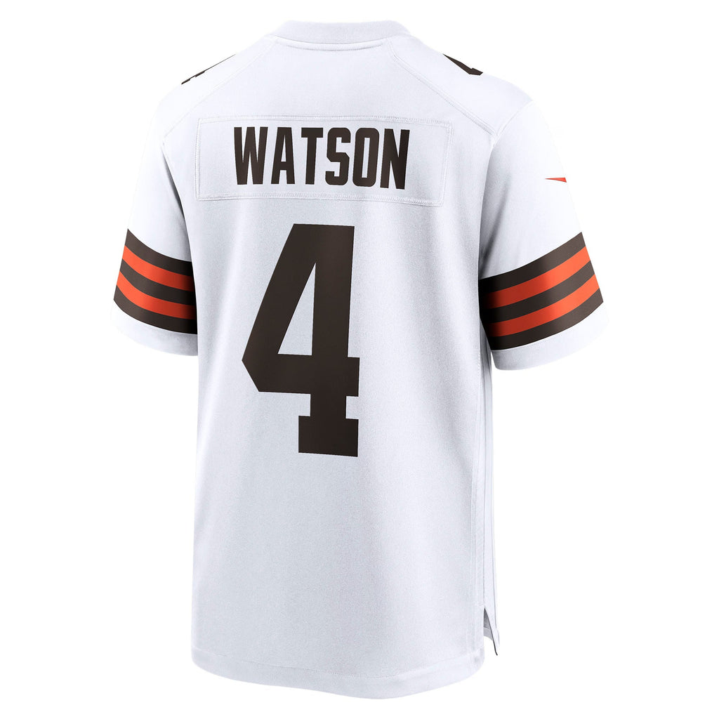 Cleveland Browns Deshaun Watson White Game Jersey