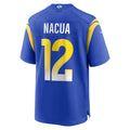 LA.Rams #12 Puka Nacua Royal Game Stitched American Football Jerseys