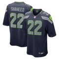 Seattle Seahawks Rashid Shaheed College Navy Team Game Jersey