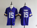 Men's Minnesota Vikings Dallas Turner Nike Jersey -  Purple#15