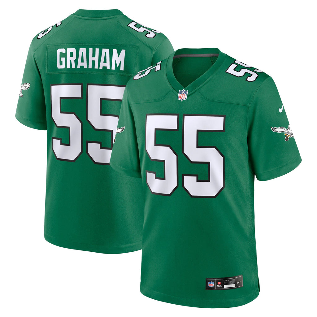 Philadelphia Eagles Brandon Graham Kelly Green Alternate Game Jersey
