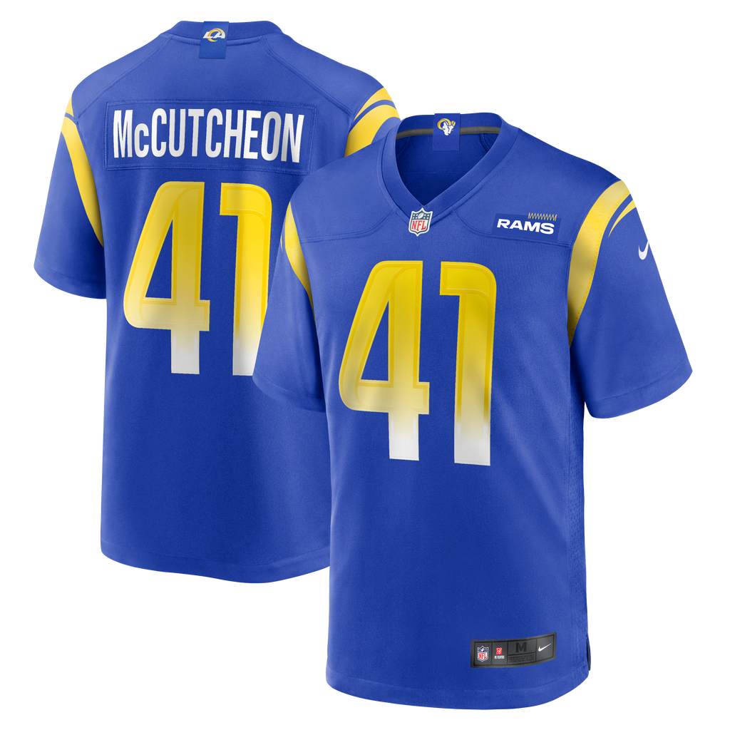 Los Angeles Rams Cameron McCutcheon Royal Game Jersey