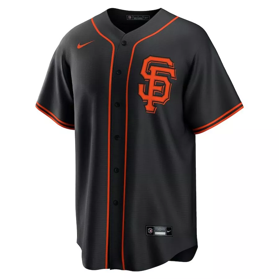 San Francisco Giants Willy Adames #2 Nike Black Alternate 2025 MLB Player Jersey