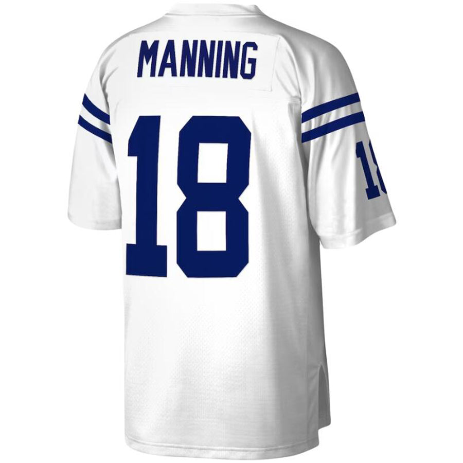 IN.Colts #18 Peyton Manning Player White Legacy Football Jerseys