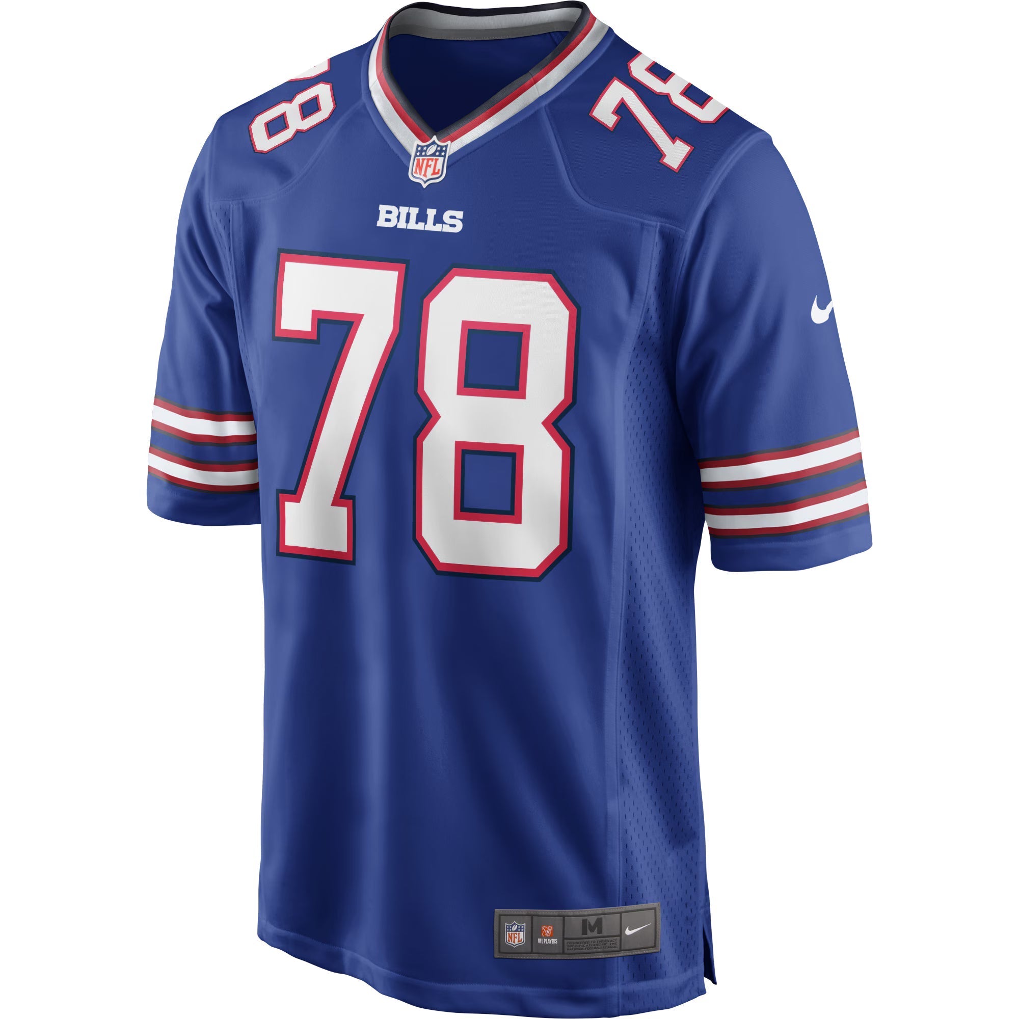 Buffalo Bills Bruce Smith Royal Game Retired Player Jersey
