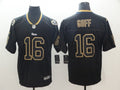 Men's Los Angeles Rams Jared Goff #16 Black Game Jersey1