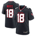 Houston Texans Graham Mertz Navy Team Game Jersey