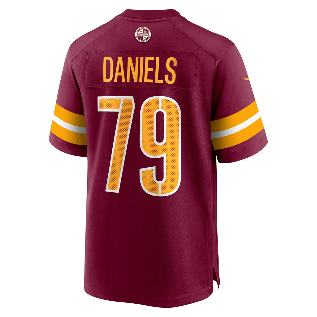 Washington Commanders Braeden Daniels Burgundy Team Game Jersey