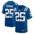 Indianapolis Colts Rodney Thomas Royal Player Game Jersey