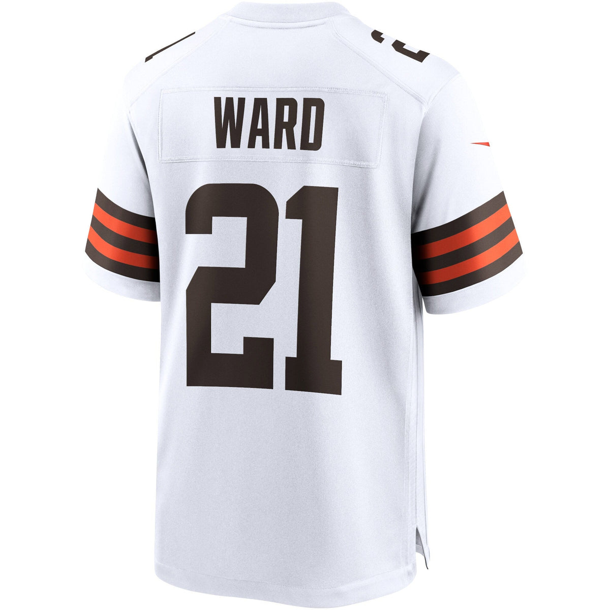 Cleveland Browns Denzel Ward White Game Jersey