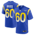 Los Angeles Rams Logan Bruss Royal Game Player Jersey